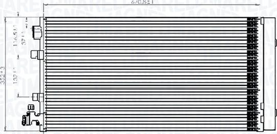 Magneti Marelli 350203826000 - Condensateur, climatisation droxauto.com