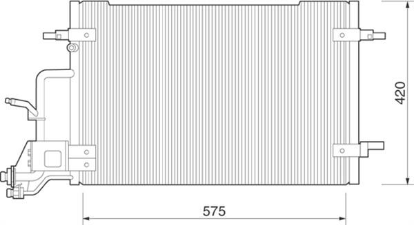 Magneti Marelli 350203225000 - Condensateur, climatisation droxauto.com