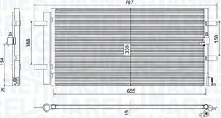 Magneti Marelli 350203746000 - Condensateur, climatisation droxauto.com