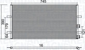 Magneti Marelli 350203740000 - Condensateur, climatisation droxauto.com