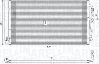 Magneti Marelli 350203751000 - Condensateur, climatisation droxauto.com