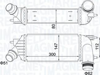 Magneti Marelli 351319204140 - Intercooler, échangeur droxauto.com