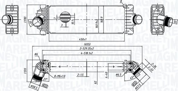 Magneti Marelli 351319206230 - Intercooler, échangeur droxauto.com