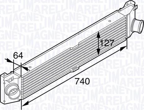 Magneti Marelli 351319201990 - Intercooler, échangeur droxauto.com
