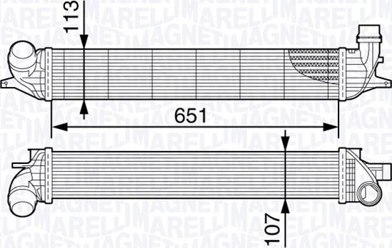 Magneti Marelli 351319202620 - Intercooler, échangeur droxauto.com