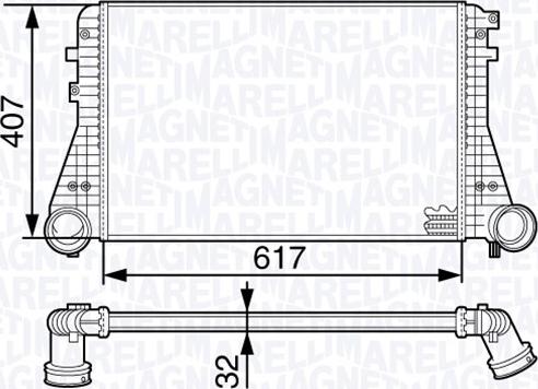 Magneti Marelli 351319202020 - Intercooler, échangeur droxauto.com