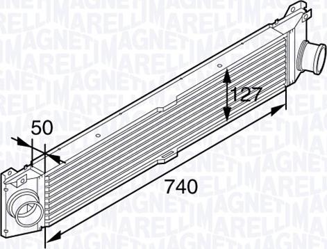 Magneti Marelli 351319202150 - Intercooler, échangeur droxauto.com