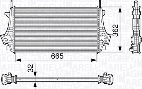Magneti Marelli 351319202730 - Intercooler, échangeur droxauto.com