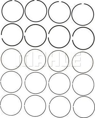 MAHLE 42077CP - Jeu de segments de pistons droxauto.com