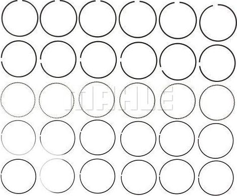 MAHLE 51601 - Jeu de segments de pistons droxauto.com