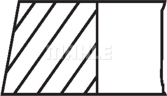 MAHLE 503 98 N0 - Jeu de segments de pistons droxauto.com