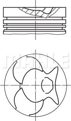 MAHLE 002 49 00 - Piston droxauto.com