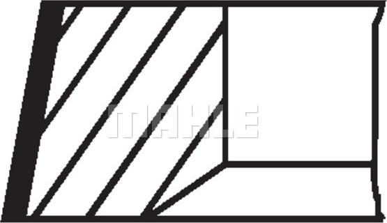 MAHLE 038 45 N1 - Jeu de segments de pistons droxauto.com