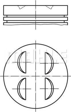 MAHLE 014 77 00 - Piston droxauto.com