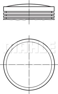 MAHLE 279 11 00 - Piston droxauto.com