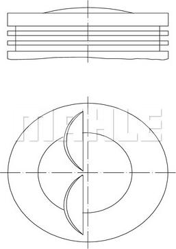 MAHLE 007 80 04 - Piston droxauto.com