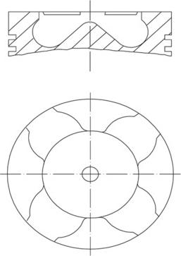 MAHLE 007 PI 00163 000 - Piston droxauto.com