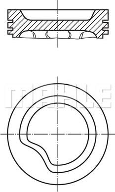 MAHLE 011 06 00 - Piston droxauto.com