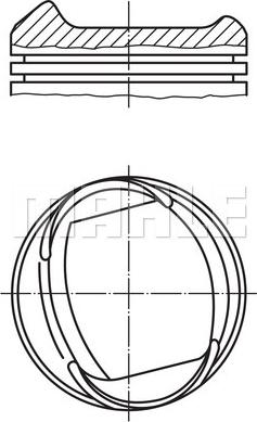MAHLE 013 37 00 - Piston droxauto.com