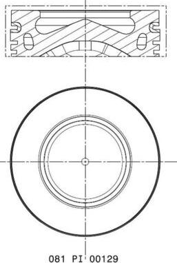 MAHLE 081 PI 00129 000 - Piston droxauto.com