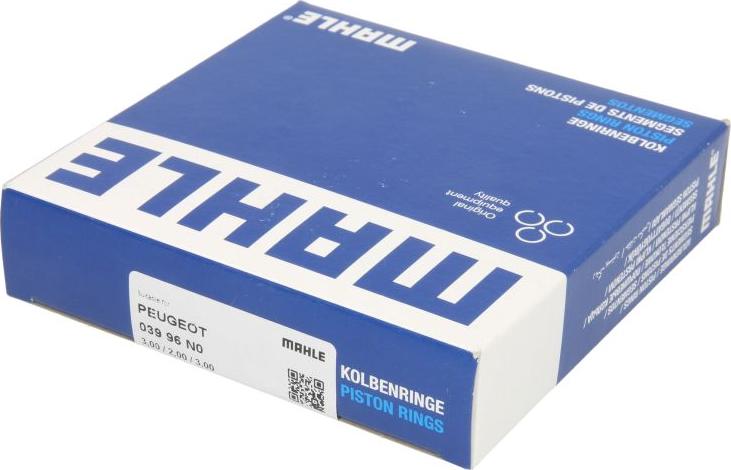 MAHLE 039 96 N0 - Jeu de segments de pistons droxauto.com