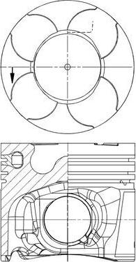 MAHLE 038 64 00 - Piston droxauto.com