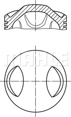 MAHLE 063 13 00 - Piston droxauto.com