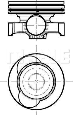 MAHLE 021 PI 00118 100 - Piston droxauto.com