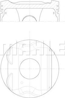 MAHLE 021 PI 00133 000 - Piston droxauto.com