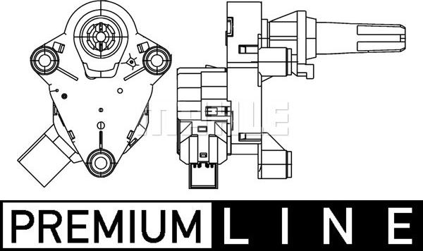 MAHLE AA 56 000P - Élément d'ajustage, clapet de mélange droxauto.com
