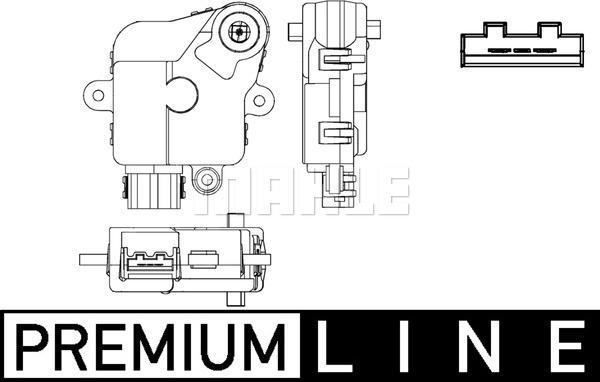 MAHLE AA 51 000P - Élément d'ajustage, clapet de mélange droxauto.com