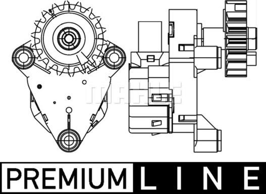 MAHLE AA 57 000P - Élément d'ajustage, clapet de mélange droxauto.com