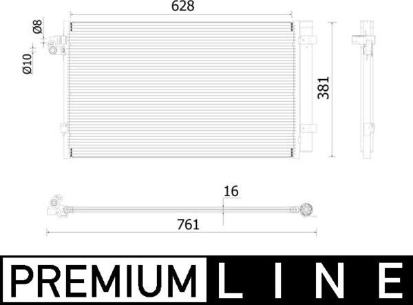 MAHLE AC 99 000P - Condensateur, climatisation droxauto.com