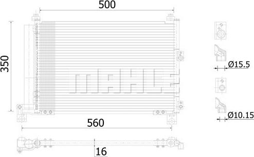 MAHLE AC 905 000S - Condensateur, climatisation droxauto.com