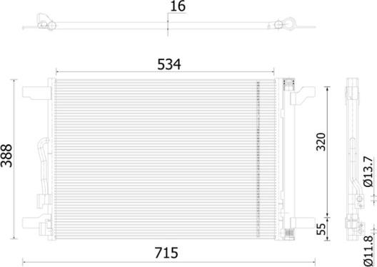 MAHLE AC 915 000S - Condensateur, climatisation droxauto.com