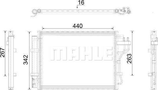 MAHLE AC 917 000P - Condensateur, climatisation droxauto.com
