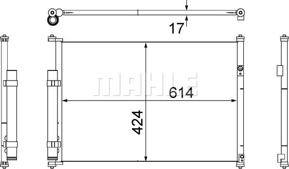 MAHLE AC 490 000S - Condensateur, climatisation droxauto.com