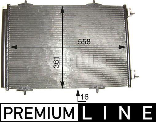 MAHLE AC 466 000P - Condensateur, climatisation droxauto.com