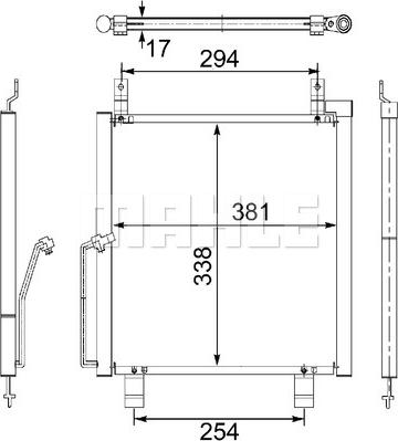 MAHLE AC 482 000S - Condensateur, climatisation droxauto.com