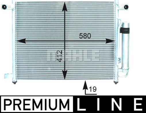 MAHLE AC 428 000P - Condensateur, climatisation droxauto.com
