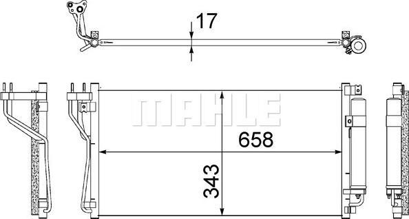 MAHLE AC 506 000S - Condensateur, climatisation droxauto.com