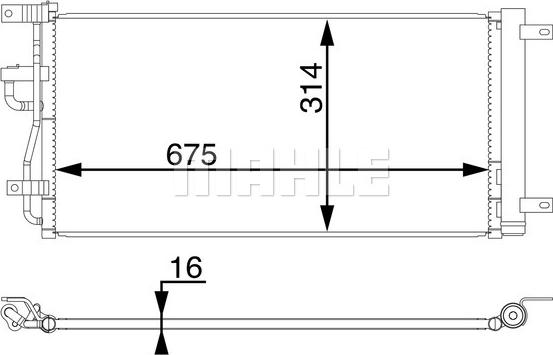 MAHLE AC 66 000S - Condensateur, climatisation droxauto.com