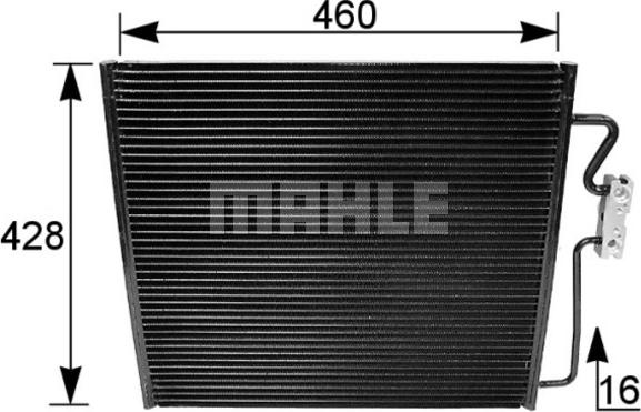 MAHLE AC 154 001S - Condensateur, climatisation droxauto.com