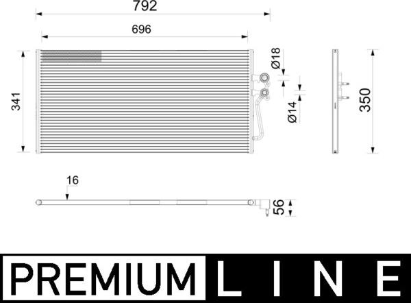 MAHLE AC 1202 000P - Condensateur, climatisation droxauto.com