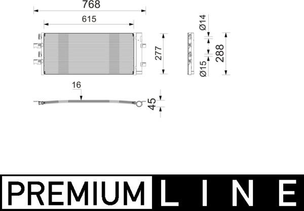MAHLE AC 1214 000P - Condensateur, climatisation droxauto.com
