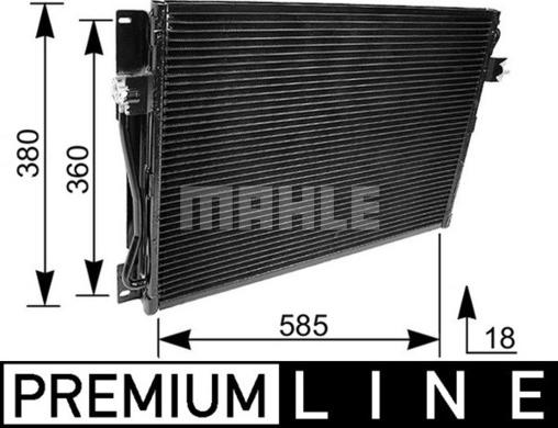 MAHLE AC 173 000P - Condensateur, climatisation droxauto.com