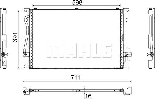 MAHLE AC 173 000S - Condensateur, climatisation droxauto.com