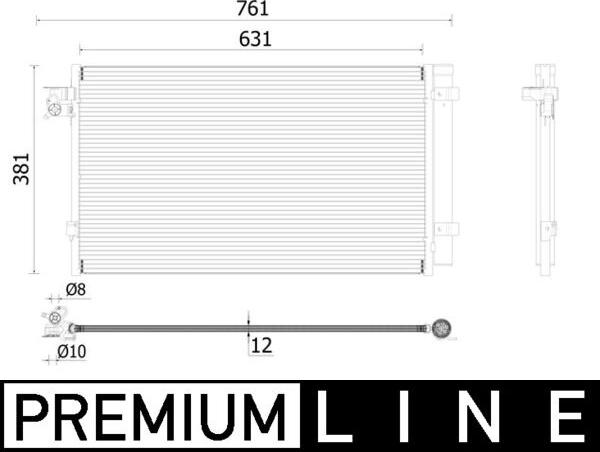 MAHLE AC 896 000P - Condensateur, climatisation droxauto.com