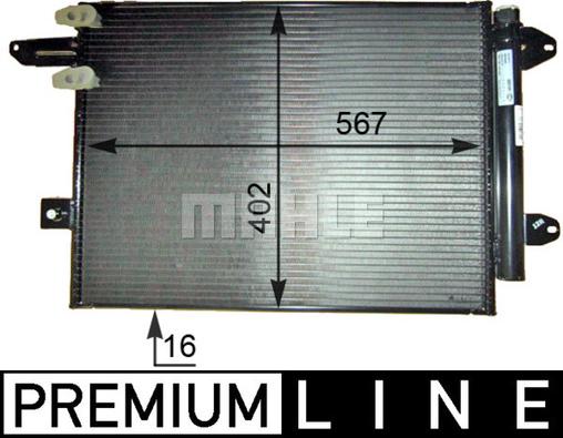 MAHLE AC 805 000P - Condensateur, climatisation droxauto.com