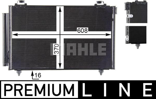 MAHLE AC 827 000P - Condensateur, climatisation droxauto.com